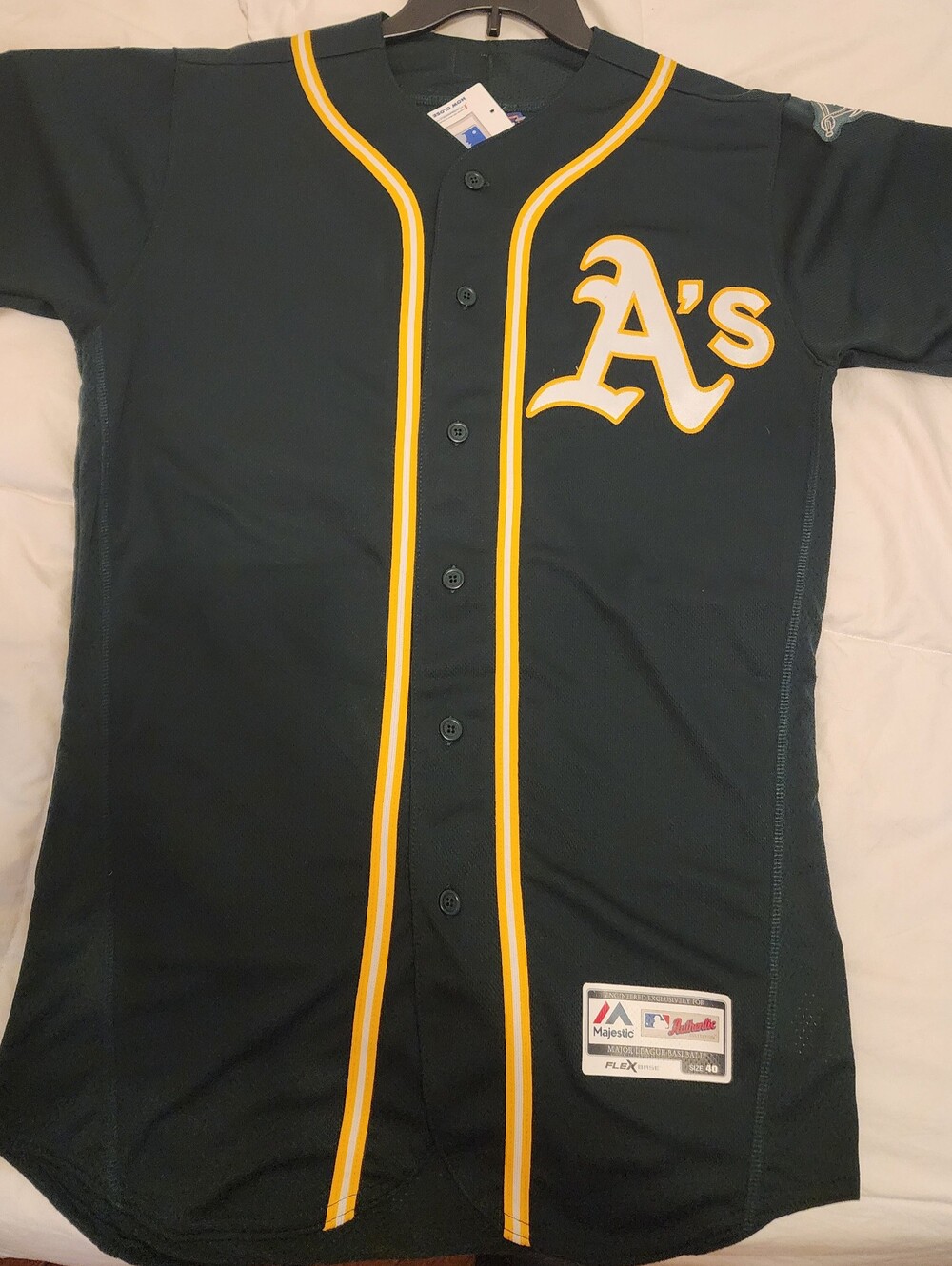 Khris Davis Authentic Oakland Athletics Jersey: 2018 Spring Training